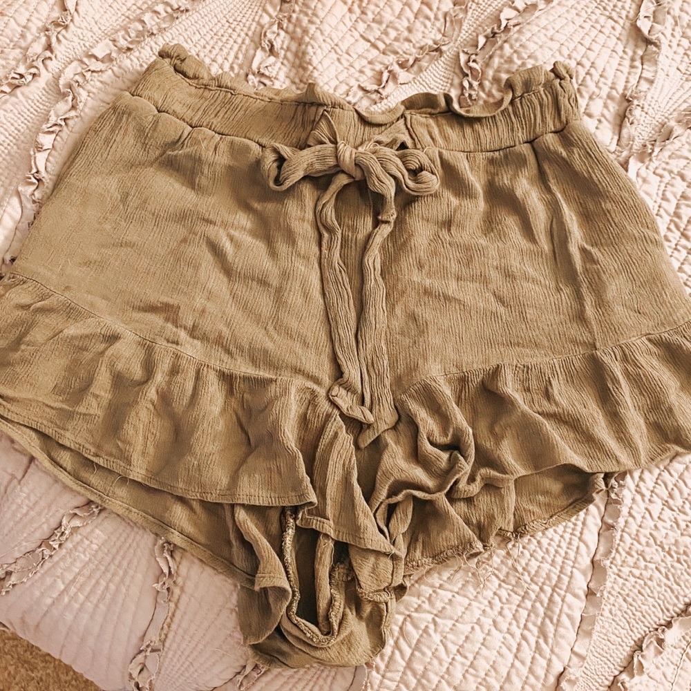 High Waist tie shorts